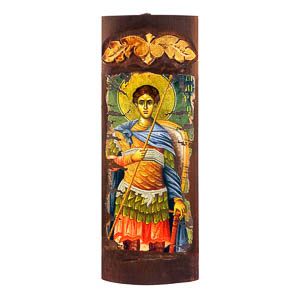Εικόνα Άγιος Δημήτριος Πανί Αγιογραφίας 40x15cm