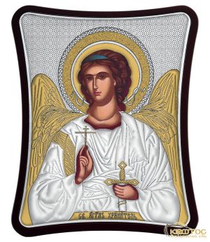 Εικόνα Φύλακας Άγγελος Ασημένια Δίχρωμη