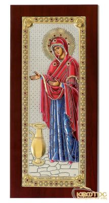 Εικόνα Παναγία Γερόντισσα Ασημένια Πολύχρωμη